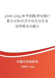 2009-2012年中国集成电路行业应对新经济环境变化及发展策略咨询报告