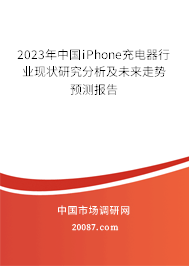 2023年中国iPhone充电器行业现状研究分析及未来走势预测报告 2023年中国iPhone充电器行业现状研究分析及未来走势预测报告