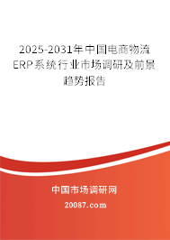 2025-2031年中国电商物流ERP系统行业市场调研及前景趋势报告