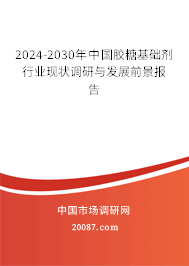 2024-2030年中国胶糖基础剂行业现状调研与发展前景报告