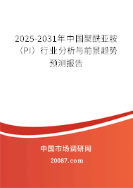 2025-2031年中国聚酰亚胺(PI)行业分析与前景趋势预测报告 2025-2031年中国聚酰亚胺(PI)行业分析与前景趋势预测报告
