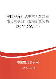 中国冷光孔式手术无影灯市场现状调研与发展前景分析（2025-2031年）