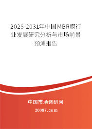 2025-2031年中国MBR膜行业发展研究分析与市场前景预测报告