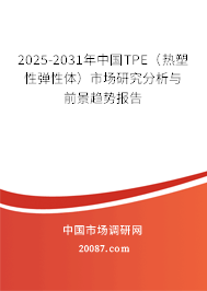 2025-2031年中国TPE（热塑性弹性体）市场研究分析与前景趋势报告