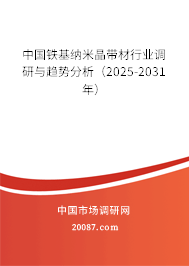 中国铁基纳米晶带材行业调研与趋势分析(2025-2031年) 中国铁基纳米晶带材行业调研与趋势分析(2025-2031年)