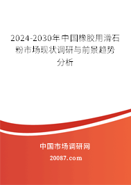 2024-2030年中国橡胶用滑石粉市场现状调研与前景趋势分析