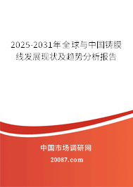 2025-2031年全球与中国铸膜线发展现状及趋势分析报告 2025-2031年全球与中国铸膜线发展现状及趋势分析报告