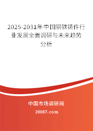 2025-2031年中国钢铁铸件行业发展全面调研与未来趋势分析