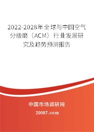 2022-2028年全球与中国空气分级磨（ACM）行业发展研究及趋势预测报告