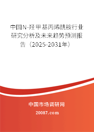 中国N-羟甲基丙烯酰胺行业研究分析及未来趋势预测报告（2025-2031年）