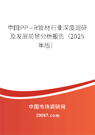 中国PP—R管材行业深度调研及发展前景分析报告（2025年版）