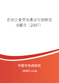 石化企业文化建设与管理咨询报告（2007）