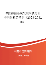 中国数控系统发展现状分析与前景趋势预测(2025-2031年) 中国数控系统发展现状分析与前景趋势预测(2025-2031年)