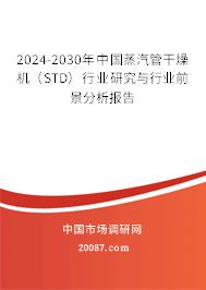 2024-2030年中国蒸汽管干燥机（STD）行业研究与行业前景分析报告