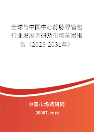 全球与中国中心静脉导管包行业发展调研及市场前景报告（2025-2031年）