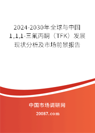 2024-2030年全球与中国1,1,1-三氟丙酮（TFK）发展现状分析及市场前景报告