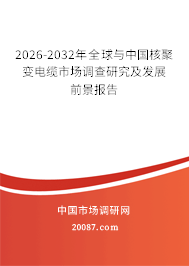 2026-2032年全球与中国核聚变电缆市场调查研究及发展前景报告