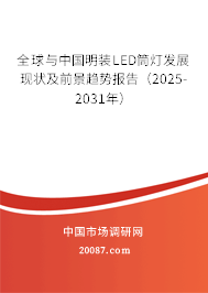 全球与中国明装LED筒灯发展现状及前景趋势报告（2025-2031年）