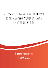 2025-2031年全球与中国双列圆柱滚子轴承发展现状及行业前景分析报告