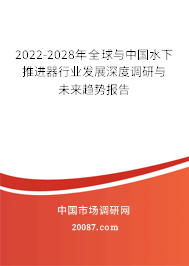 2022-2028年全球与中国水下推进器行业发展深度调研与未来趋势报告