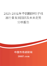 2025-2031年中国糖酥棕子机器行业发展回顾及未来走势分析报告