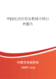 中国毛纺织和染整精市场分析报告