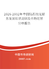 2026-2032年中国钻石抛光服务发展现状调研及市场前景分析报告 2026-2032年中国钻石抛光服务发展现状调研及市场前景分析报告