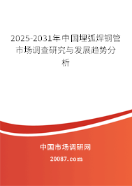 2025-2031年中国埋弧焊钢管市场调查研究与发展趋势分析 2025-2031年中国埋弧焊钢管市场调查研究与发展趋势分析