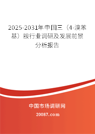 2025-2031年中国三(4-溴苯基)胺行业调研及发展前景分析报告 2025-2031年中国三(4-溴苯基)胺行业调研及发展前景分析报告