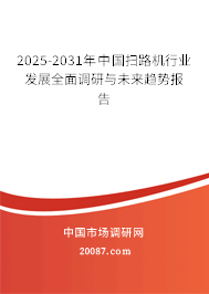 2025-2031年中国扫路机行业发展全面调研与未来趋势报告