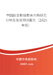 中国信息数据整合市场研究分析及发展预测报告（2025年版）
