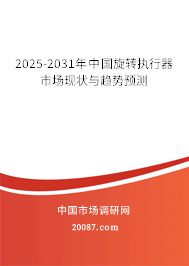 2025-2031年中国旋转执行器市场现状与趋势预测