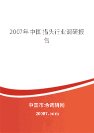 2007年中国猎头行业调研报告 2007年中国猎头行业调研报告