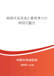 褐煤开采洗选企业竞争力分析研究报告 褐煤开采洗选企业竞争力分析研究报告