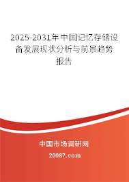 2025-2031年中国记忆存储设备发展现状分析与前景趋势报告