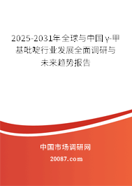 2025-2031年全球与中国γ-甲基吡啶行业发展全面调研与未来趋势报告