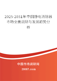 2025-2031年中国静电消除器市场全面调研与发展趋势分析