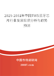 2025-2031年中国TWS蓝牙芯片行业发展现状分析与趋势预测