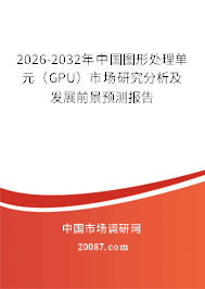 2026-2032年中国图形处理单元（GPU）市场研究分析及发展前景预测报告