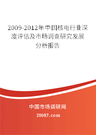 2009-2012年中国核电行业深度评估及市场调查研究发展分析报告 2009-2012年中国核电行业深度评估及市场调查研究发展分析报告