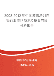 2008-2012���й�������ѵ������ҵ�г�Ԥ�⼰Ͷ��ǰ����������