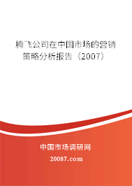 腾飞公司在中国市场的营销策略分析报告（2007）