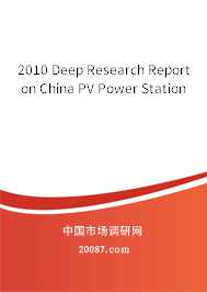 2010 Deep Research Report on China PV Power Station