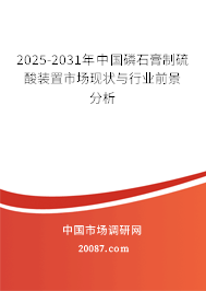 2025-2031年中国磷石膏制硫酸装置市场现状与行业前景分析