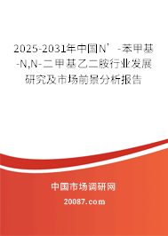 2025-2031年中国N’-苯甲基-N,N-二甲基乙二胺行业发展研究及市场前景分析报告