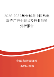2026-2032年全球与中国热电联产厂行业现状及行业前景分析报告