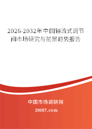 2026-2032年中国轴流式调节阀市场研究与前景趋势报告