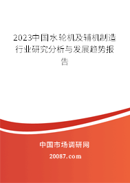 2023中国水轮机及辅机制造行业研究分析与发展趋势报告