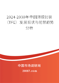 2024-2030年中国薄膜封装(TFE)发展现状与前景趋势分析 2024-2030年中国薄膜封装(TFE)发展现状与前景趋势分析