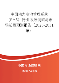 中国动力电池管理系统（BMS）行业发展调研与市场前景预测报告（2025-2031年）